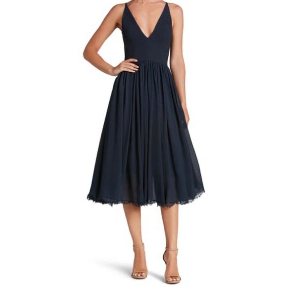 Dress the Population dress Alicia sleeveless blue size Medium M - Picture 1 of 7